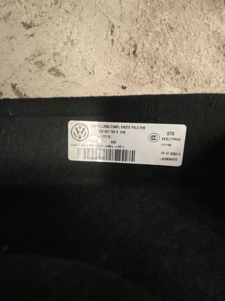 Bandeja maletero VW Polo 2019
