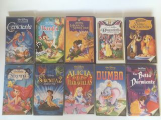 10 VHS Disney: Clásicos animados