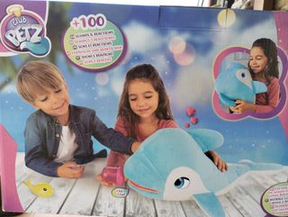 Juguete Blublu, delfín peluche interactivo