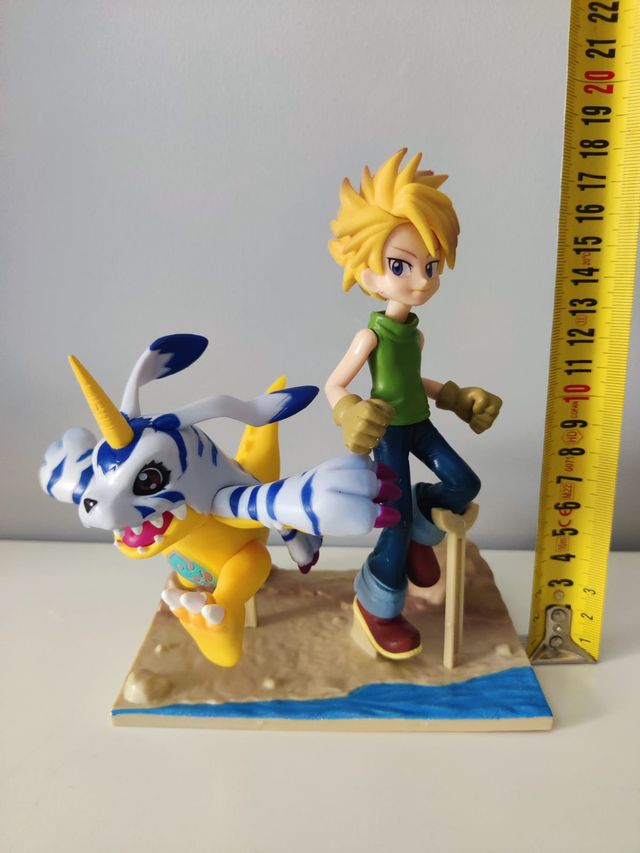 Figura Ishida Yamato + Gabumon colección Digimon