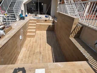 Piscina de obra - Verde