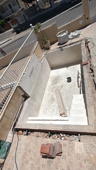 Piscina de obra - Verde