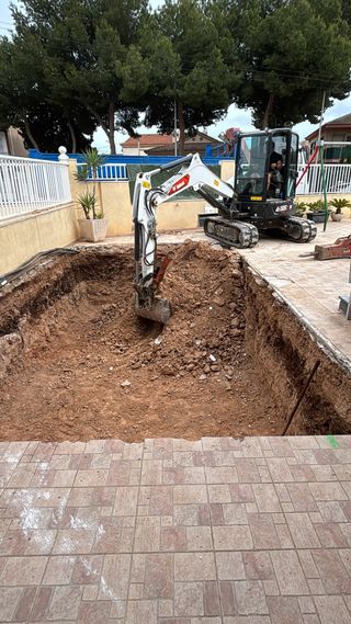 Piscina de obra - Verde
