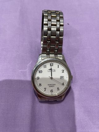 Reloj Lotus cuarzo plata