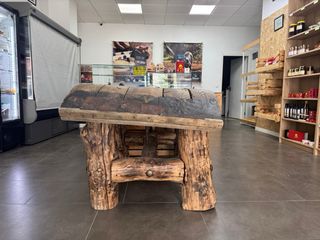 Mesa de trillo rústica