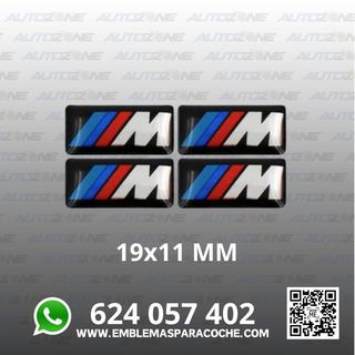 Pack 4 adhesivos BMW M 19X11 MM