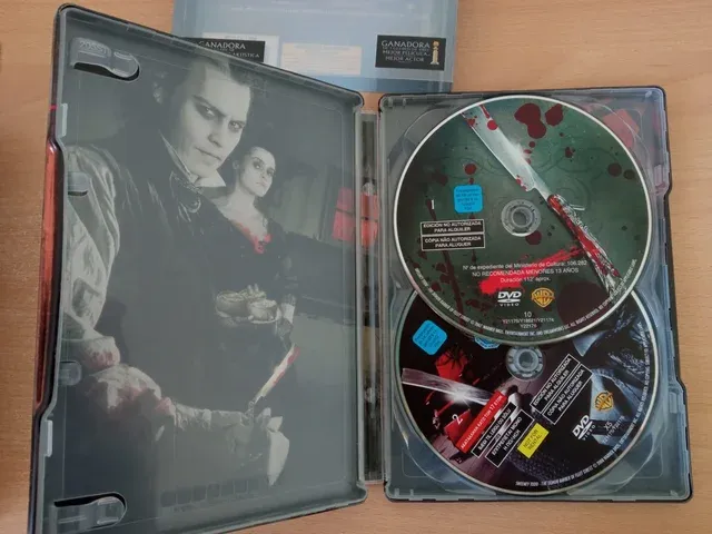 Sweeney Todd DVD - Edición Metálica