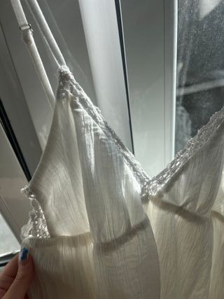 Vestido blanco boho chic