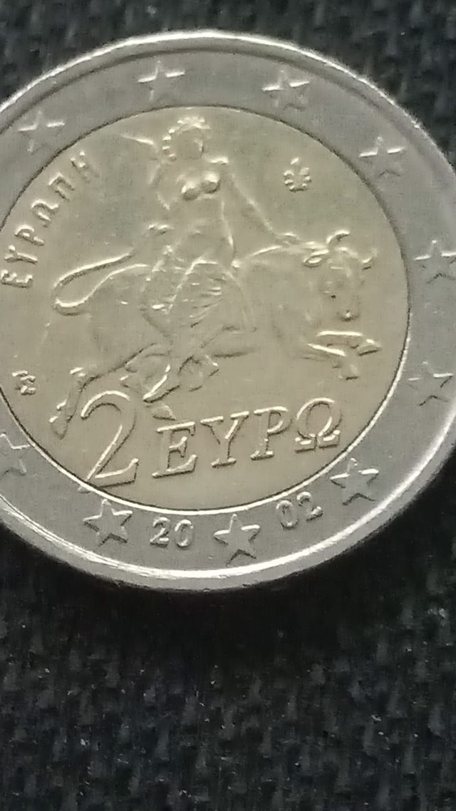 2€ Grécia 2002: variantes com e sem “S”