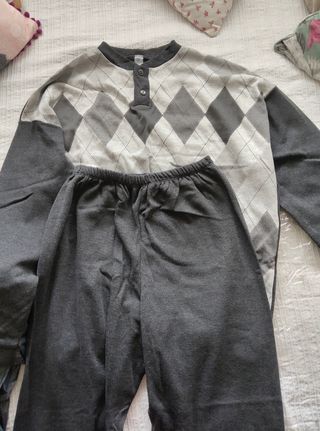Pijama gris - Pantalón largo
Talla SG