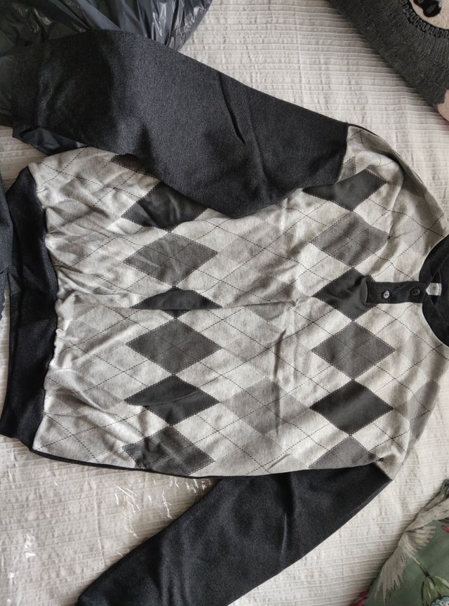 Pijama gris - Pantalón largo Talla SG