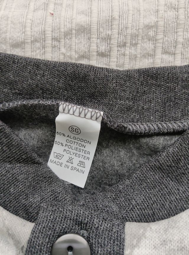 Pijama gris - Pantalón largo Talla SG