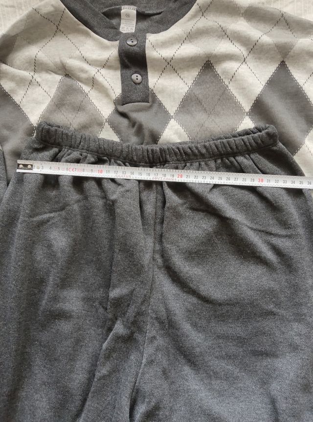 Pijama gris - Pantalón largo Talla SG