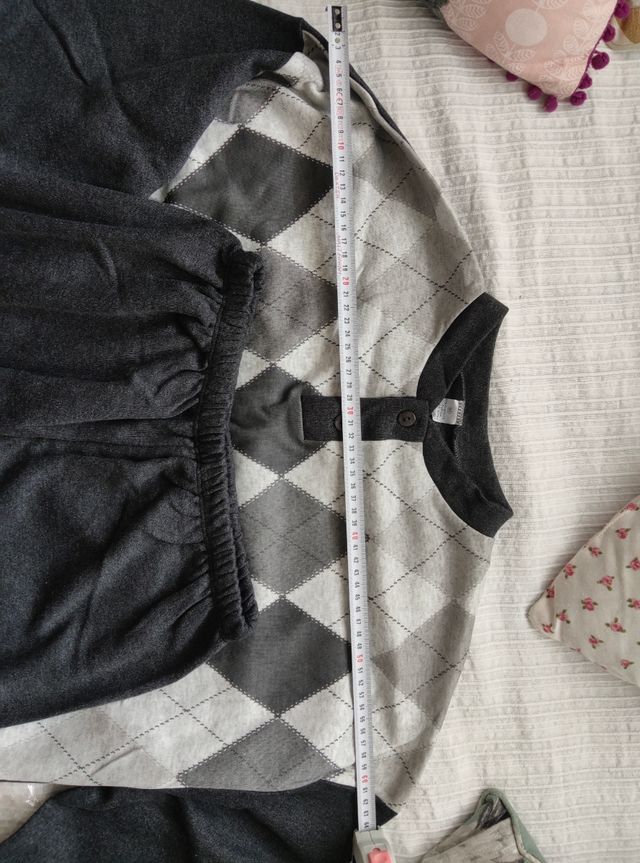 Pijama gris - Pantalón largo Talla SG