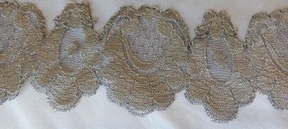 Velo da messa, chiesa o lutto pizzo nero argento