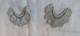 Velo da messa, chiesa o lutto pizzo nero argento