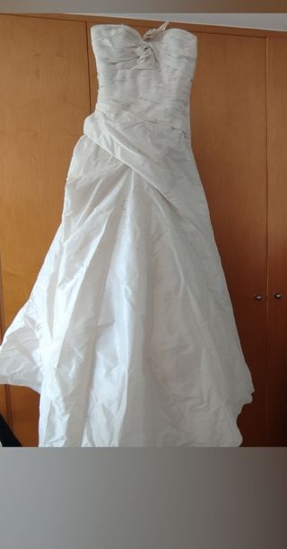 Vestido novia champán - Talla L 