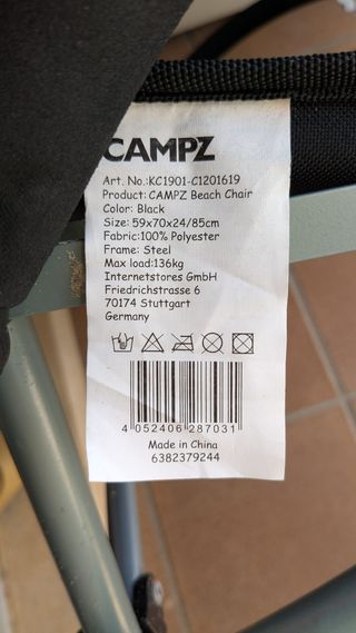 Sillas plegables Campz