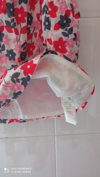 Vestido rojo bebé niña 