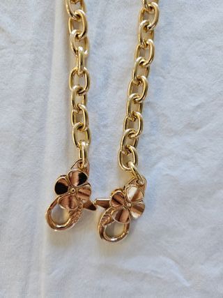 Cadenas bolso: beige y dorada