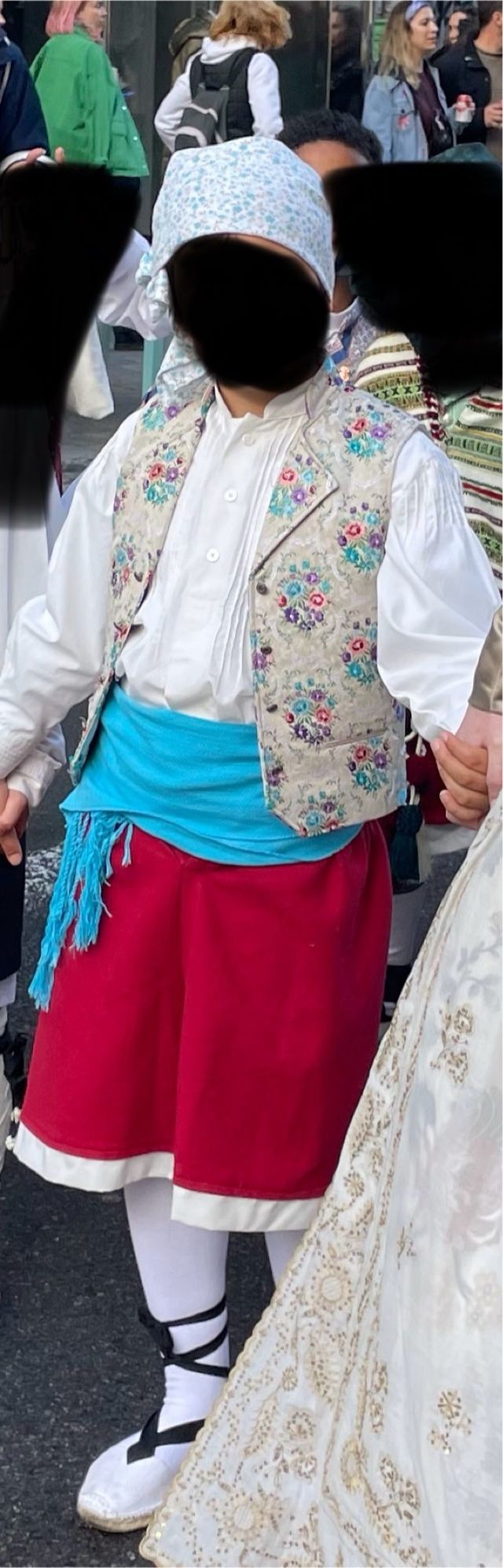 Traje Fallero niño - Rojo y Blanco