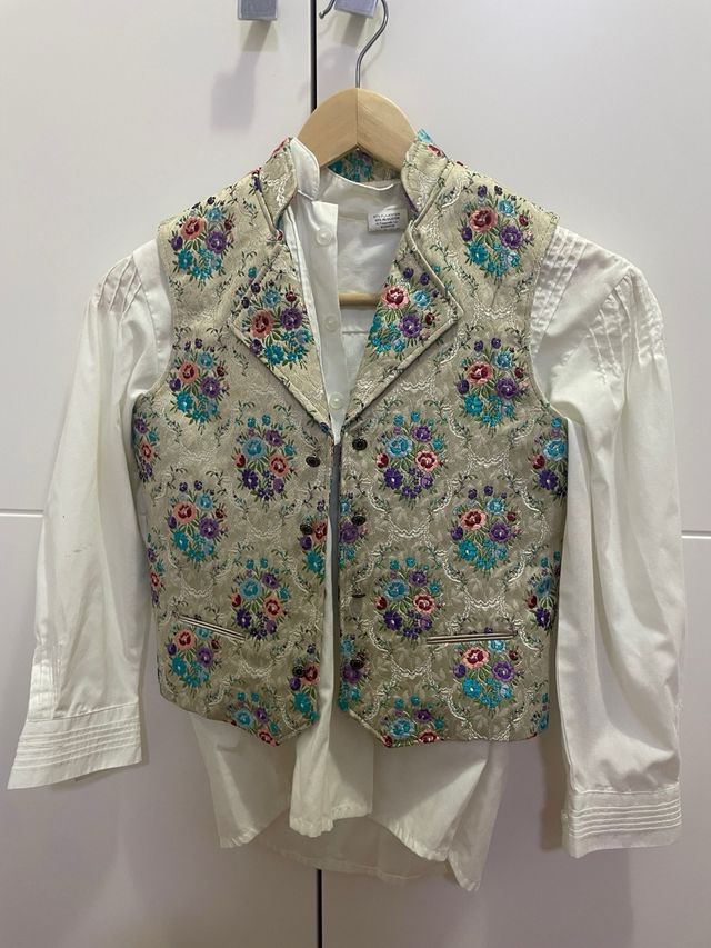 Traje Fallero niño - Rojo y Blanco