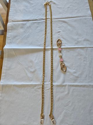 Cadenas bolsos - Beige y Dorado
