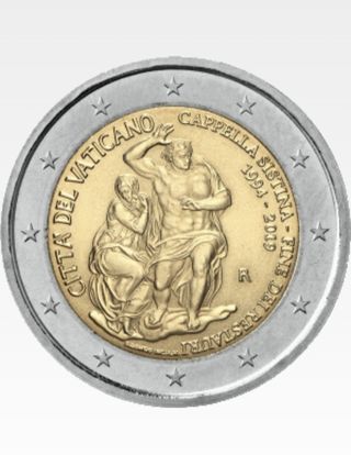 VATICANO 2019 2 EUROS Capilla Sixtina
