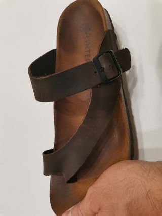 Sandalias Interbios Piel Marrón 43