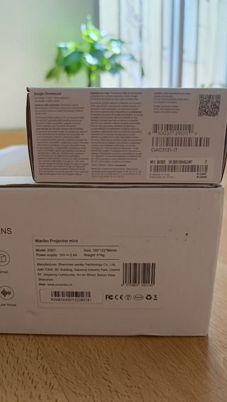 Proyector Wanbo + Chromecast HD