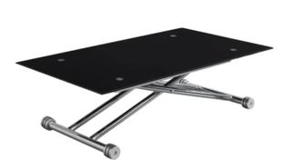 Mesa cristal extensible negra