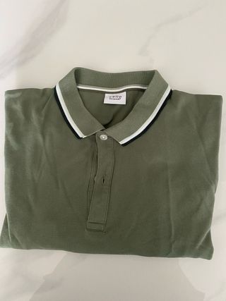 Polo Celio verde oliva manga corta