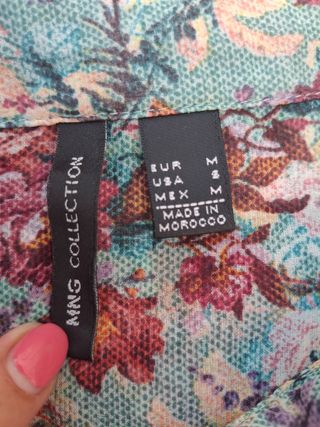 Camisa mujer T M. Medidas en descripción 