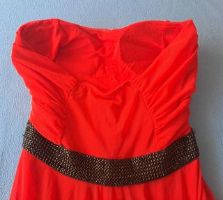 Vestido rojo fiesta - Talla única