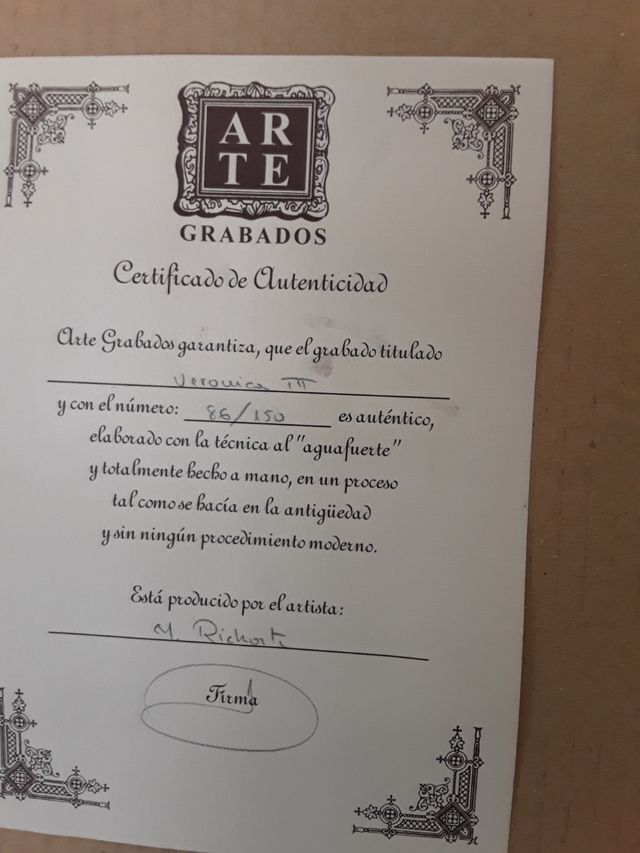 Grabado Torero - Cuadro antiguo