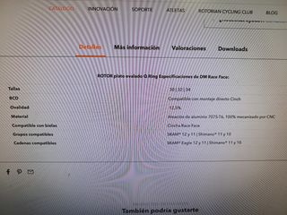 Plato ROTOR ovalado MTB