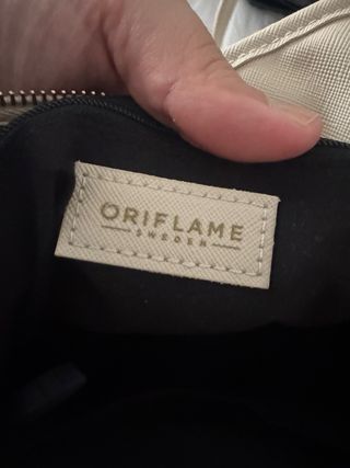 Borsa a righe bianco-nere