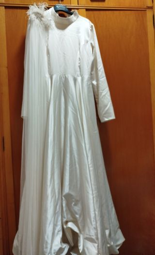 Vestido novia beige - Talla M