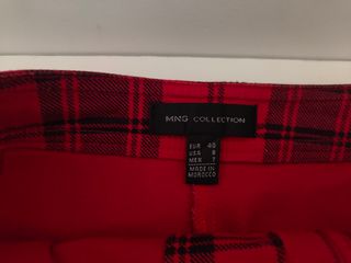 Mini Falda cuadros roja | Talla S