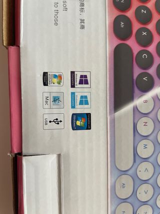 Teclado SkyLion Retro Azul-Blanco