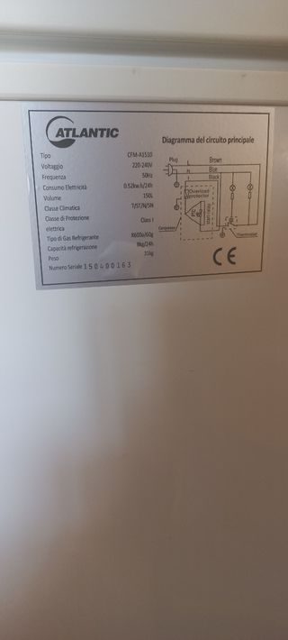 Congelatore a pozzetto Atlantic CFM-A1510 A+