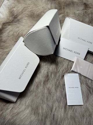 3 Fundas Gafas Michael Kors Blancas grandes