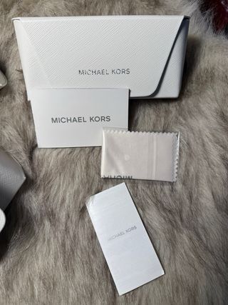 3 Fundas Gafas Michael Kors Blancas grandes