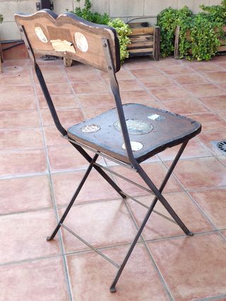 Sillas plegables terraza vintage