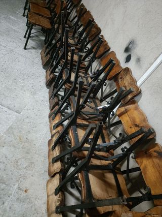 Sillas de forja y madera Mobiliario hostelería