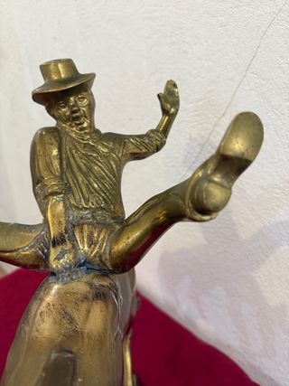 Escultura Jinete y Caballo Bronce