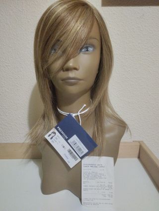 Peluca PREMIUM marrón-dorada oncológica