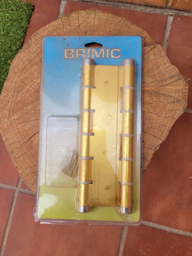 Bisagras Brimic Doradas - 6 uds,precio por cada un