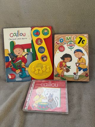 Casa del árbol Caillou + libros