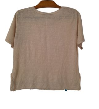 Camiseta La vie en rose beige multicolor
